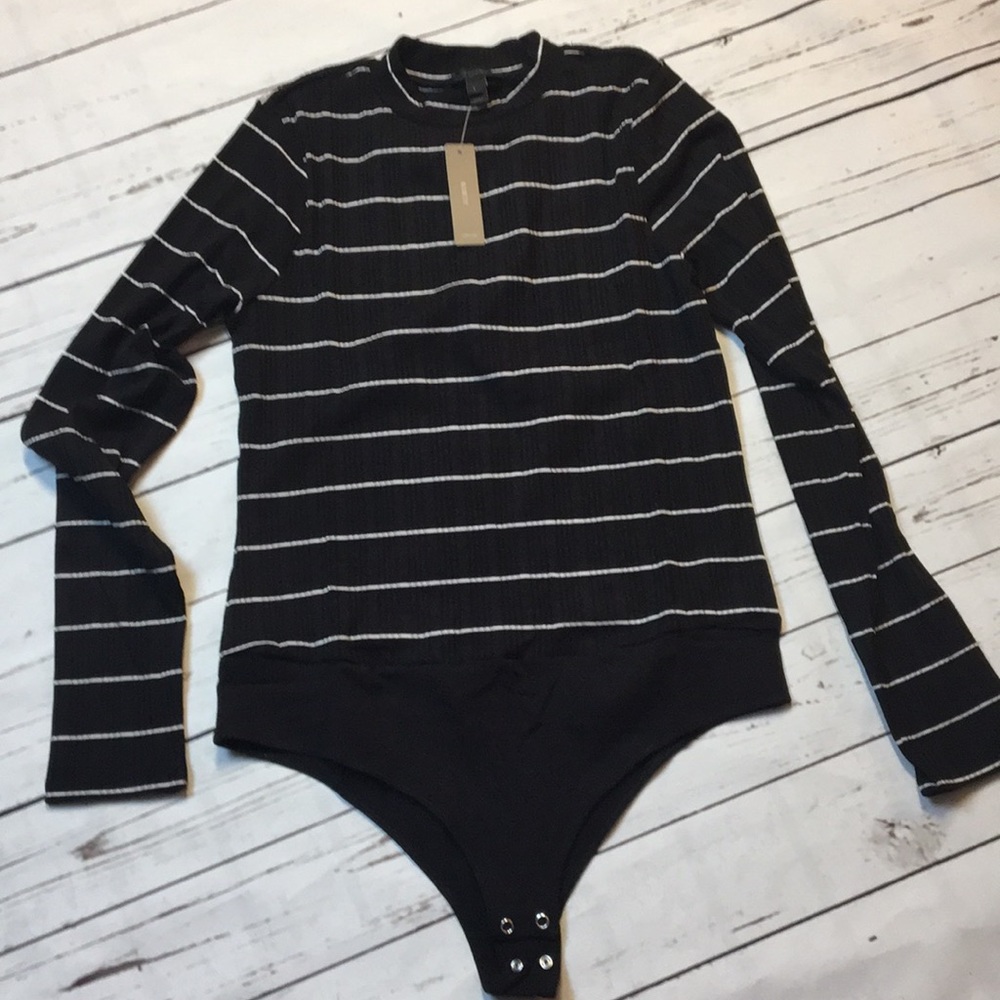 J. Crew ribbed mock bodysuit size L